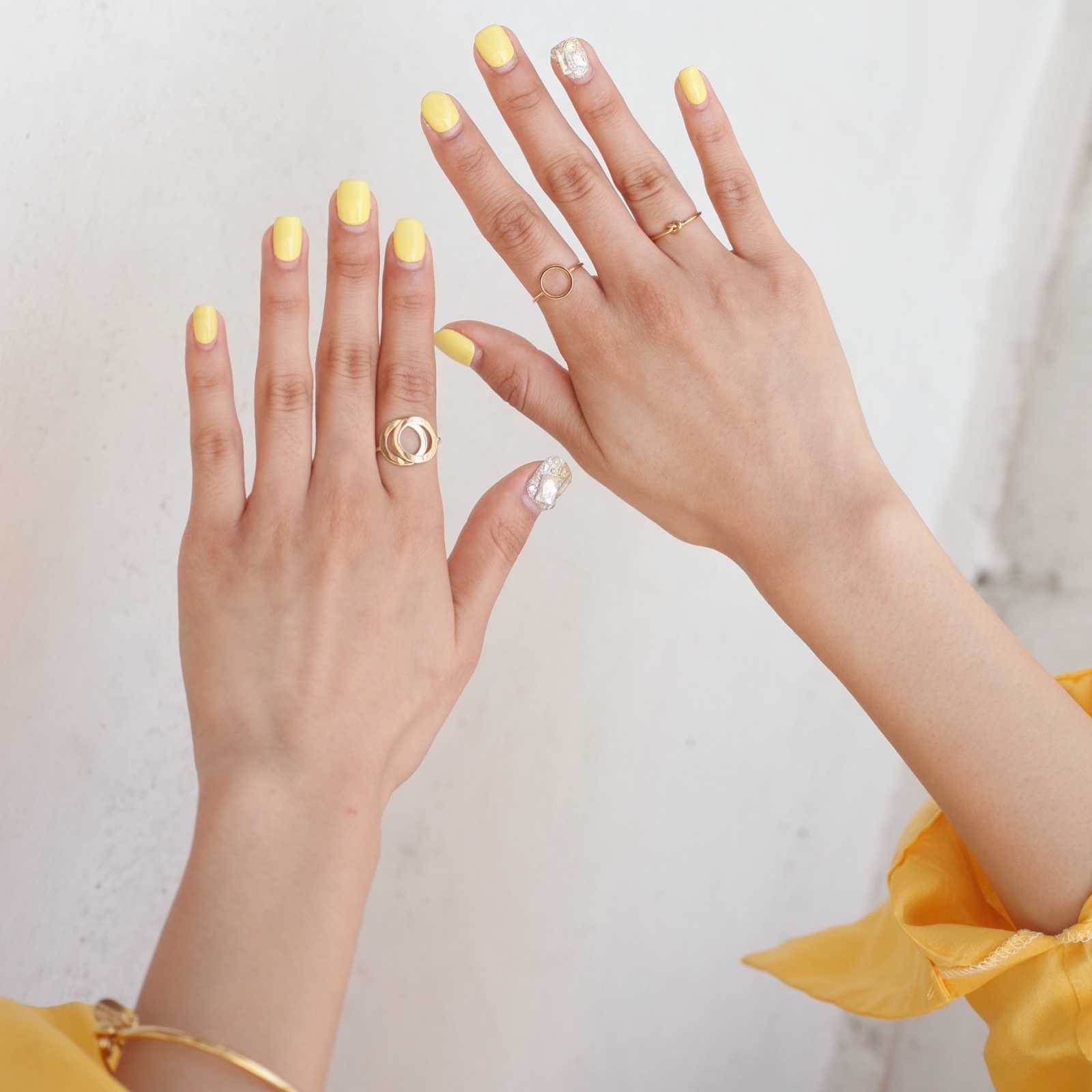 Nail enhancement samples in gel, dip powder, and acrylic finishes